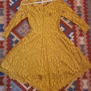 Free people lace midi dress